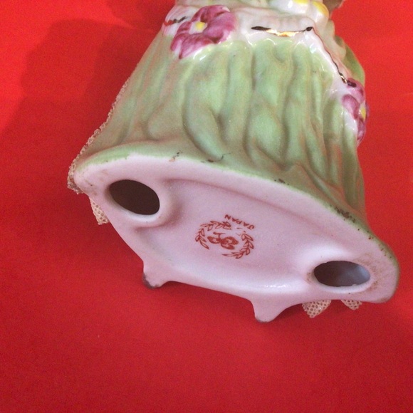 NIPPON YOKO BOEKI DRESDEN STYLE LADY FIGURINE WITH PARASOL 1950,S - Picture 3 of 11